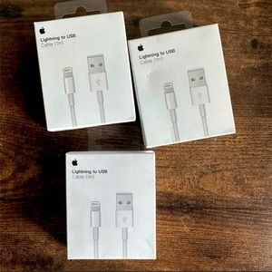 Apple Lightning to USB Cable 3 Pack, 3 feet